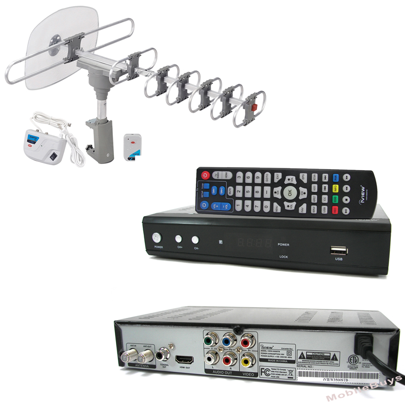 iView HDTV Digital HDMI USB Converter Box Digital Amplified TV Outdoor