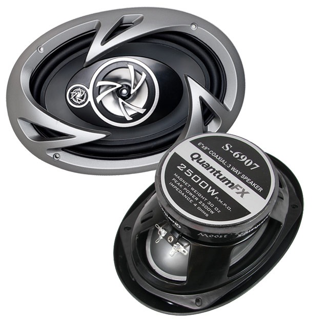 Pair of 6"x9" Car Stereo Audio System SPEAKERS 3 Way 2500 WATTS 6x9" S