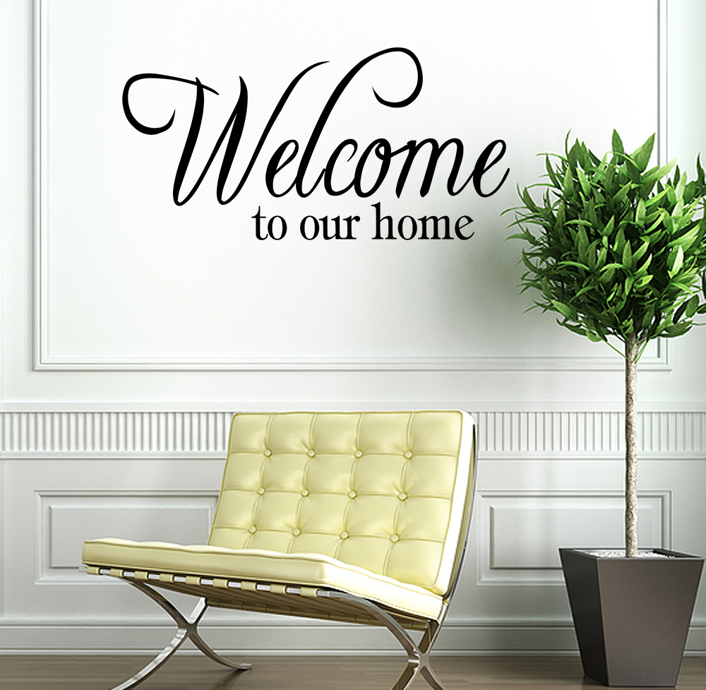to Our Home Vinyl Decal Wall Quote Quotes Home Decor Lettering