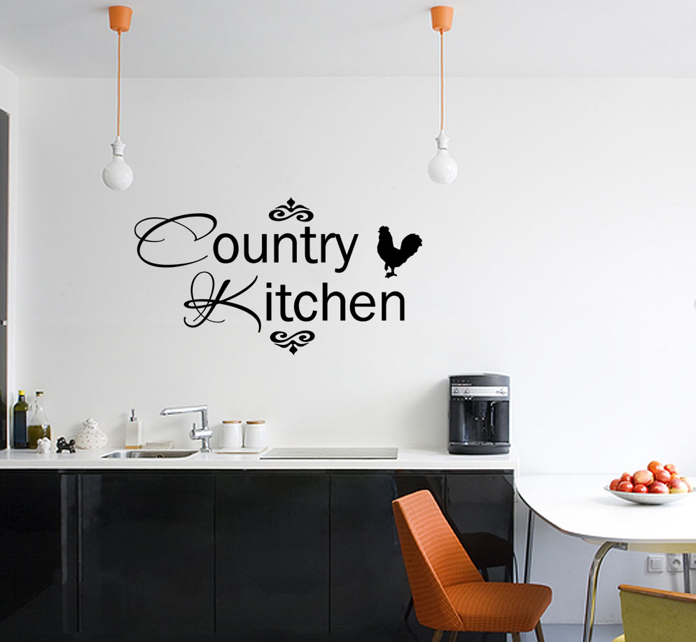 COUNTRYKITCHENVinylWallquoteDecalhomeDecorWallSticker
